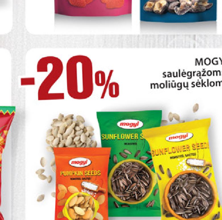 MOGYI saulėgrąžoms; moliūgų sėkloms