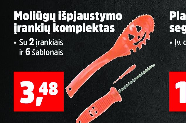 Moliūgų išpjaustymo įrankių komplektas