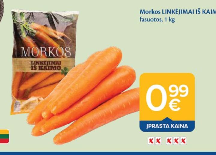 Morkos LINKĖJIMAI IŠ KAIMO, 1 kg