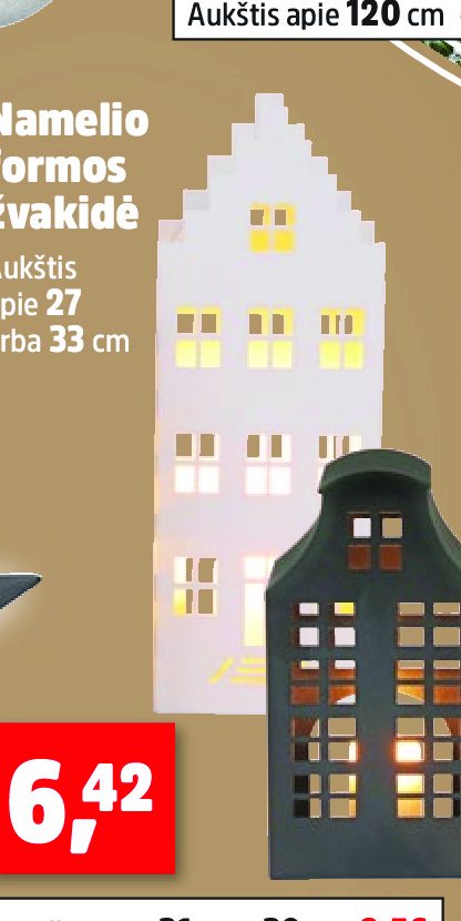 Namelio formos žvakidė, 33 cm