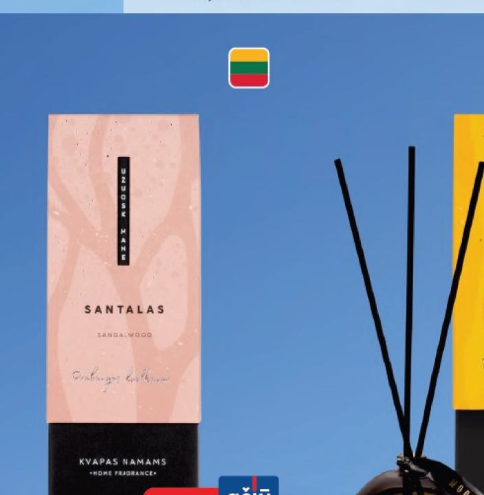Namų kvapas su lazdelėmis ODORO MOOD, 90 ml