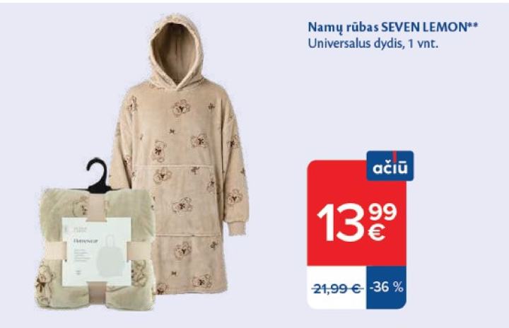 Namų rūbas SEVEN LEMON, 1 vnt