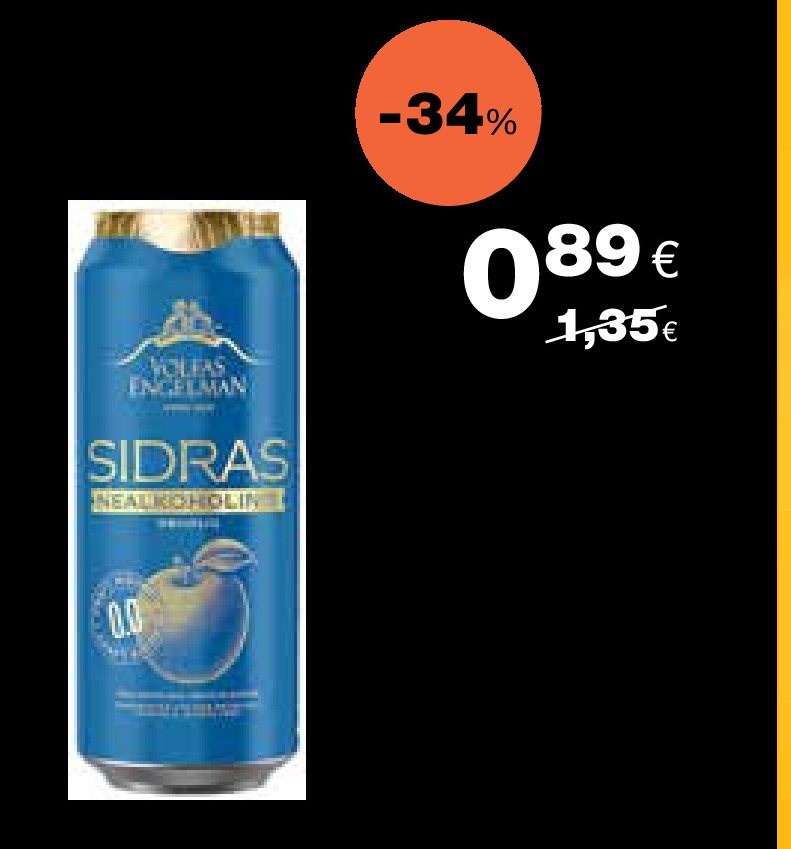 Nealkoholinis sidras VOLFAS ENGELMAN, 0.5 l