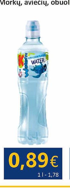Negazuotas vanduo KUBUŠ, 0.5 l