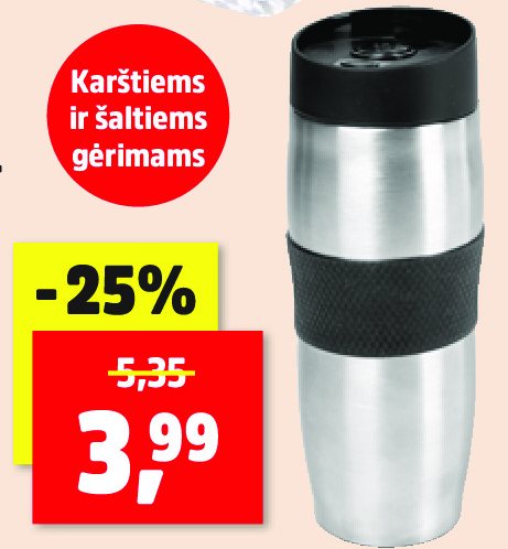 Nerūdijančiojo plieno termosi-nis puodelis, 360 ml