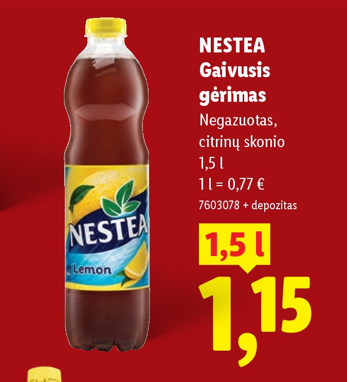 NESTEA Gaivusis gėrimas, 1.5 l