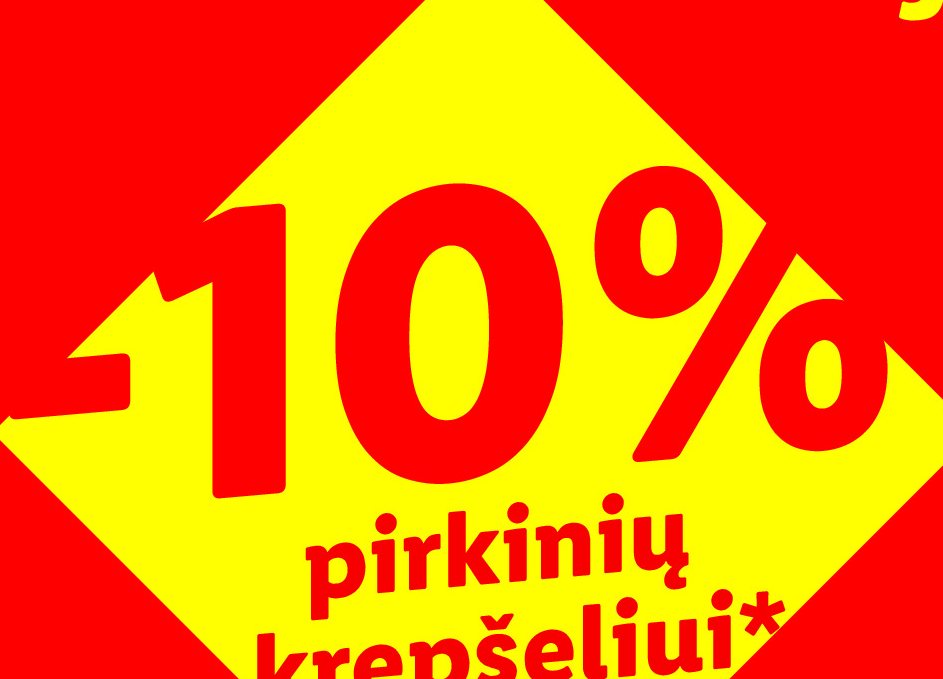 Nuolaida pirkinių krepšeliui
