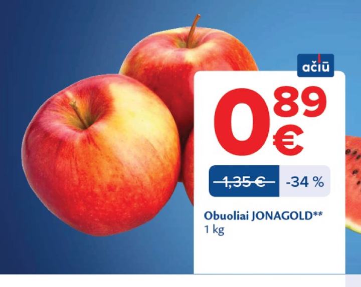 Obuoliai JONAGOLD, 1 kg