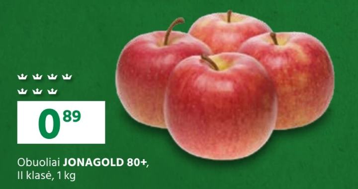 Obuoliai JONAGOLD 80+, 1 kg
