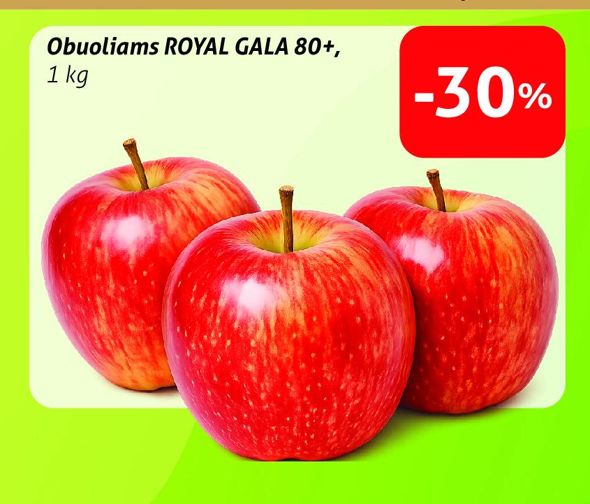 Obuoliams ROYAL GALA 80+, 1 kg