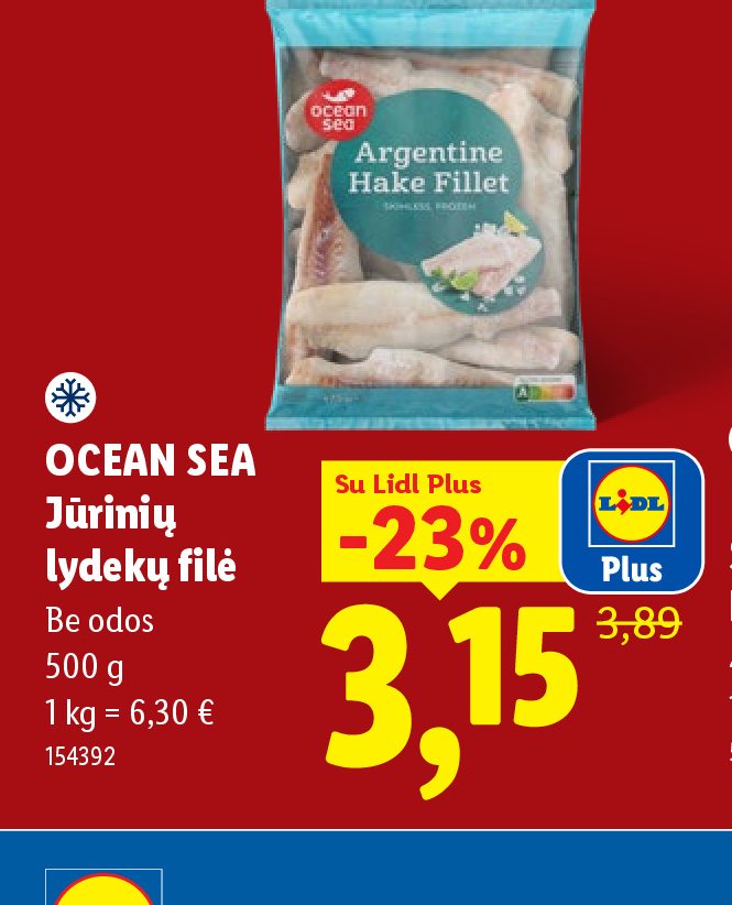 OCEAN SEA Jūrinių lydekų filė, 500 g