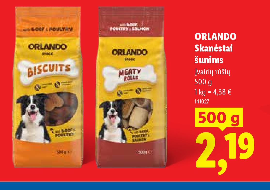ORLANDO Skanėstai šunims, 500 g