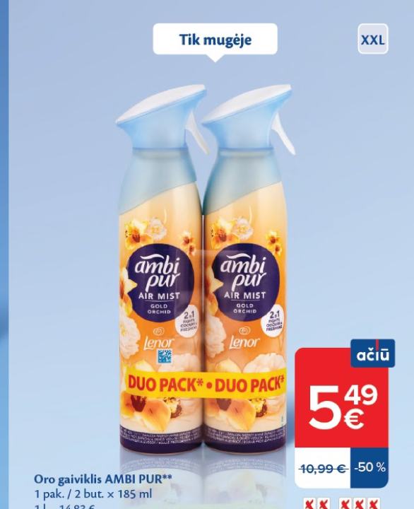 Oro gaiviklis AMBI PUR, 1 pak.