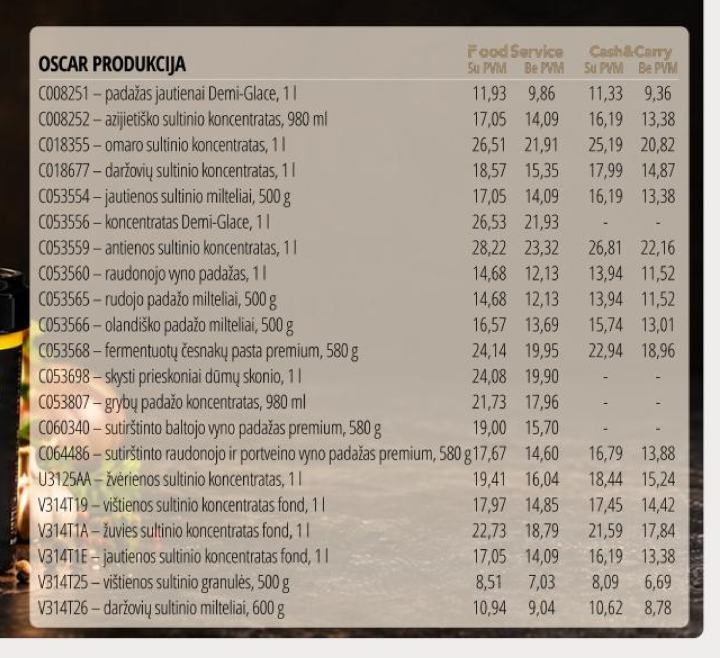 OSCAR PRODUKCIJA, 1 l
