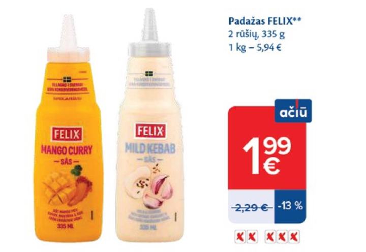 Padažas FELIX, 335 g