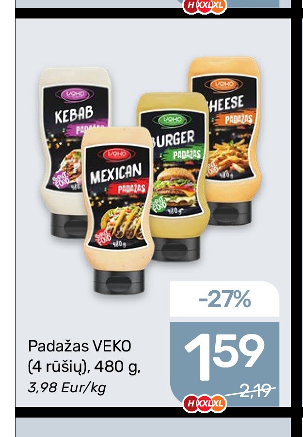Padažas VEKO, 480 g