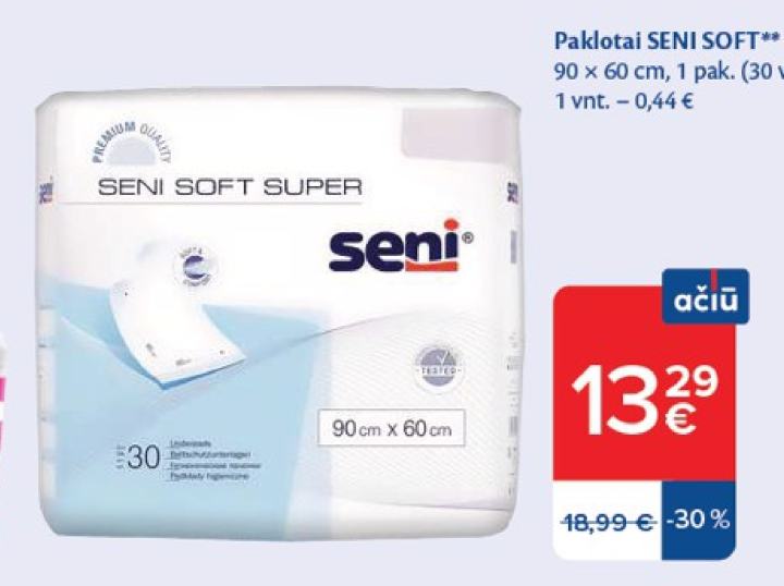 Paklotai SENI SOFT, 90 x 60 cm