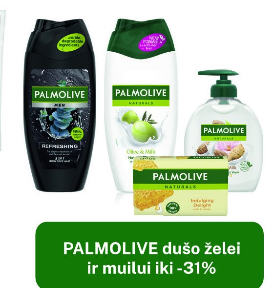 PALMOLIVE dušo želei ir muilui