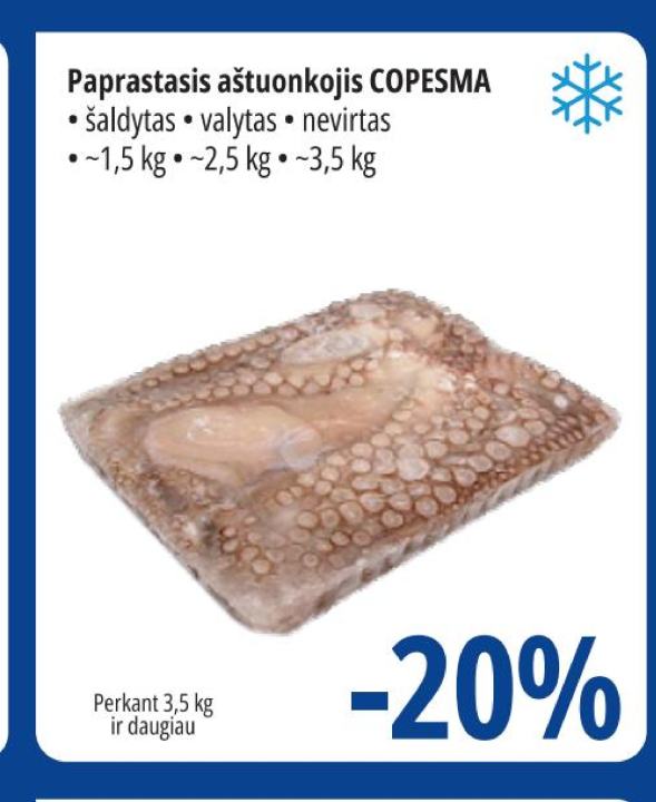 Paprastasis aštuonkojis COPESMA, ~1.5 kg
