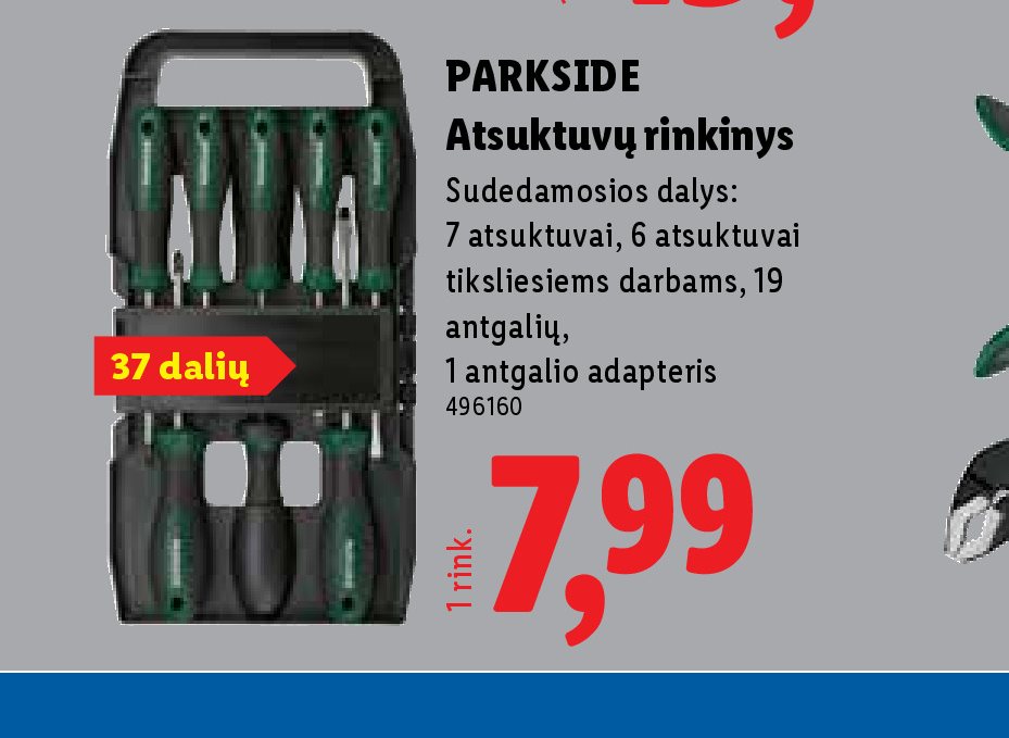 PARKSIDE Atsuktuvų rinkinys
