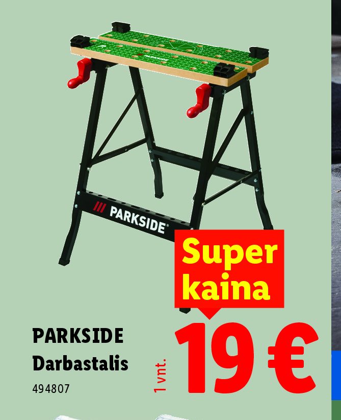 PARKSIDE Darbastalis, 1 vnt
