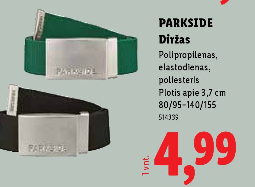 PARKSIDE Diržas, 3.7 cm