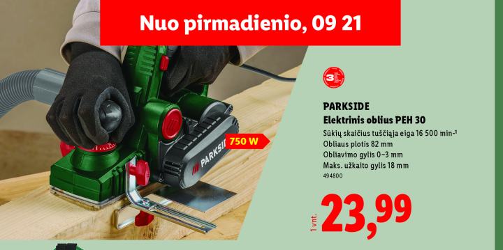 PARKSIDE Elektrinis oblius PEH 30
