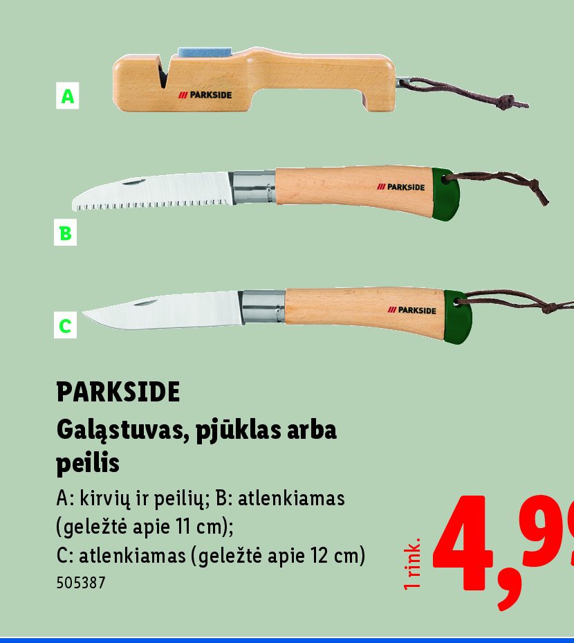PARKSIDE Galąstuvas, pjūklas arba peilis