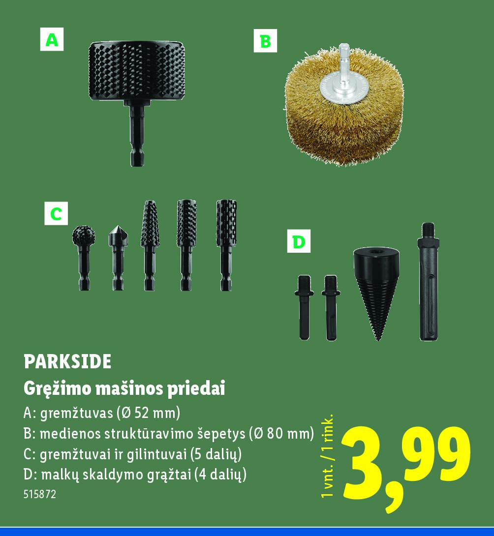 PARKSIDE Gręžimo mašinos priedai, 52 mm