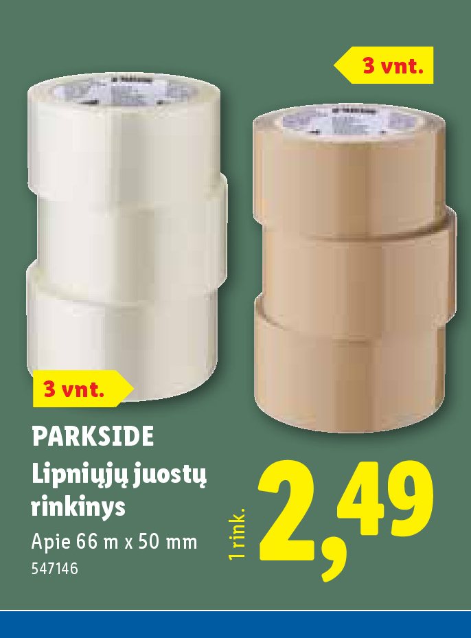 PARKSIDE Lipniųjų juostų rinkinys, 66 m