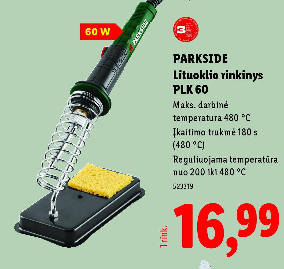 PARKSIDE Lituoklio rinkinys PLK 60