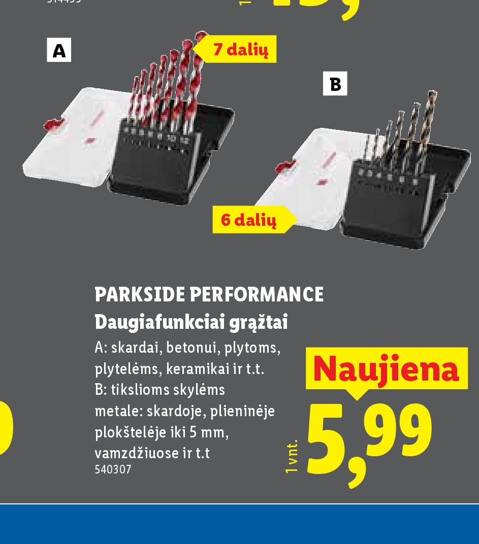 PARKSIDE PERFORMANCE Daugiafunkciai grąžtai