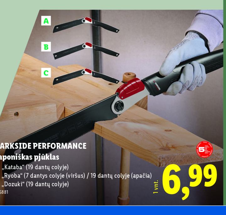 PARKSIDE PERFORMANCE Japoniškas pjūklas