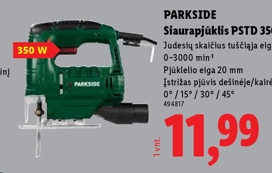 PARKSIDE Siaurapjūklis PSTD 350