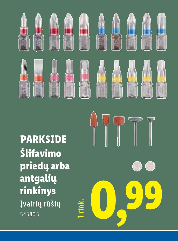 PARKSIDE Šlifavimo priedų arba antgalių rinkinys