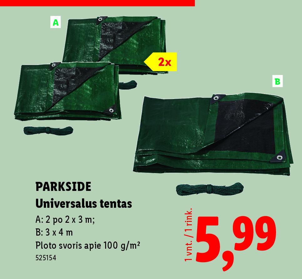 PARKSIDE Universalus tentas, 100 g