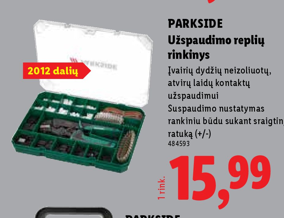 PARKSIDE Užspaudimo replių rinkinys