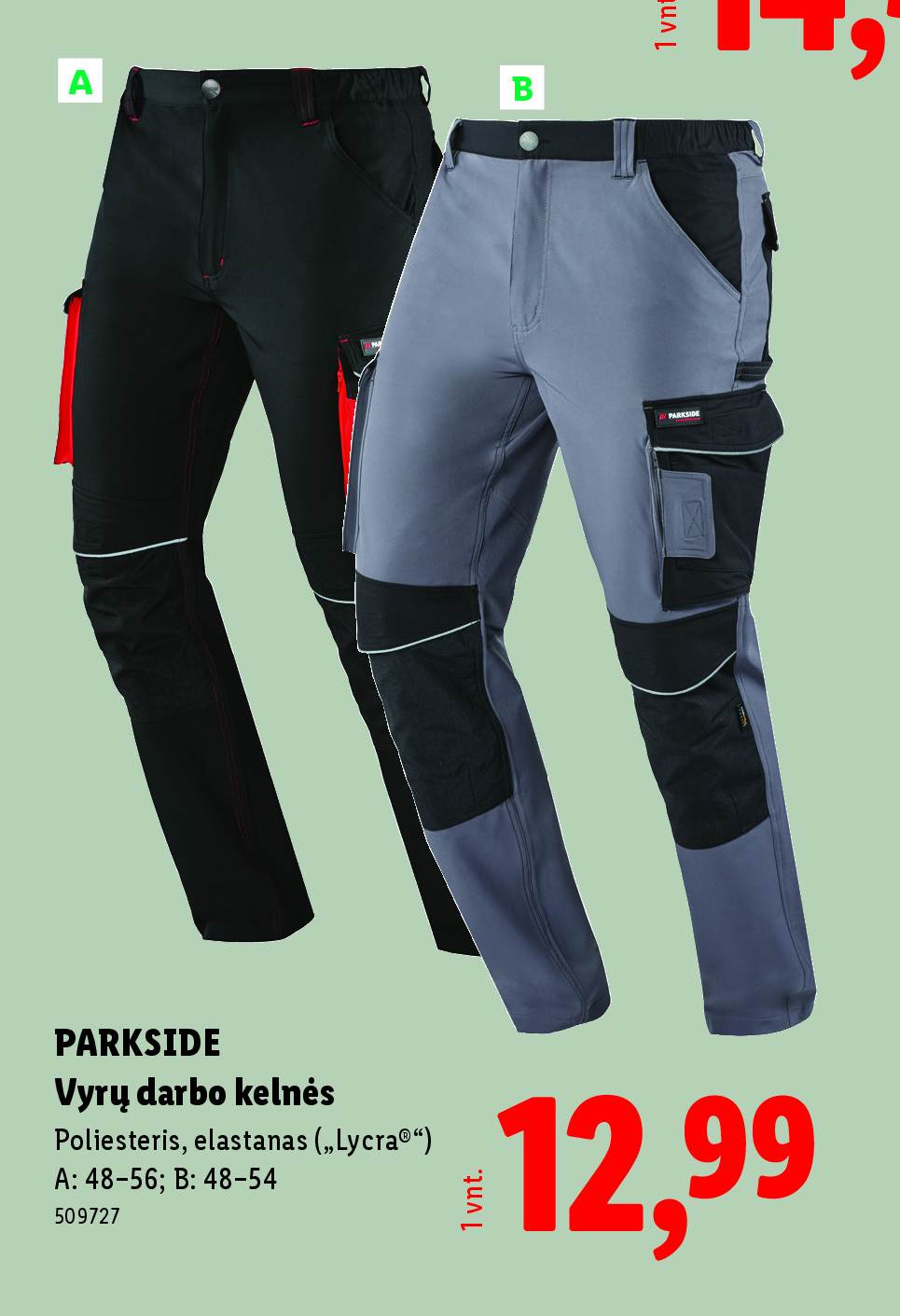 PARKSIDE Vyrų darbo kelnės