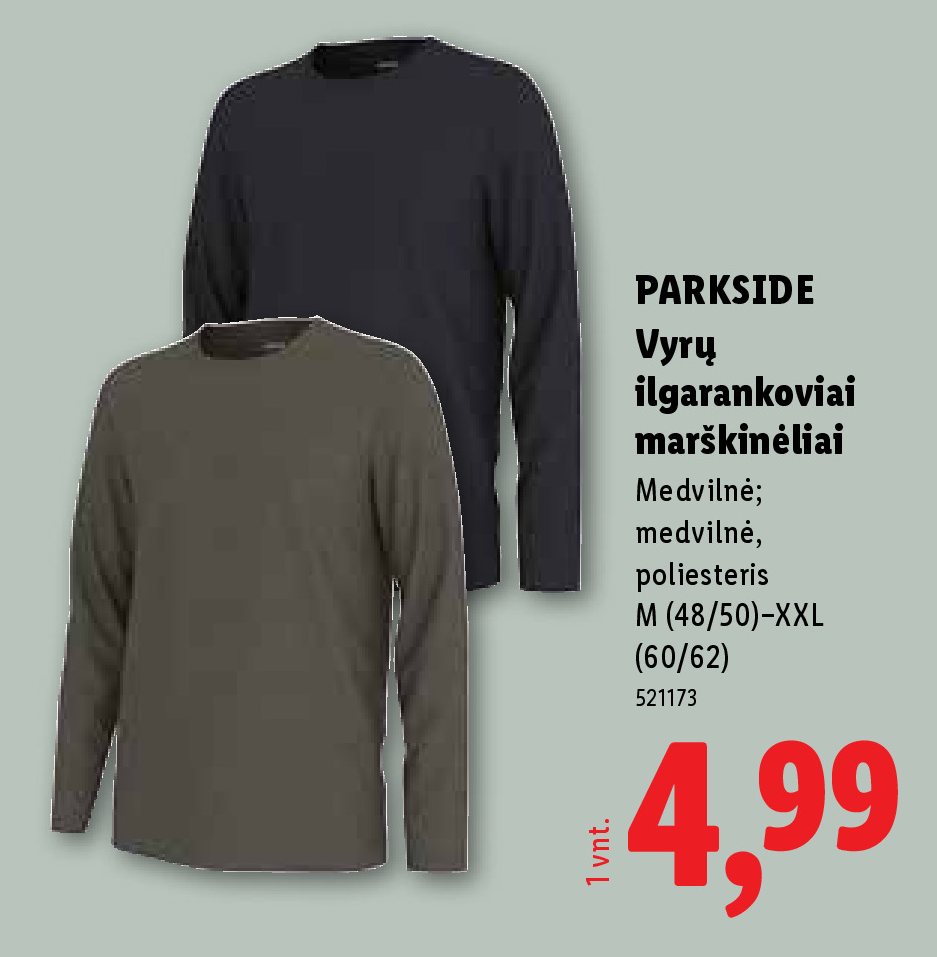 PARKSIDE Vyrų ilgarankoviai marškinėliai