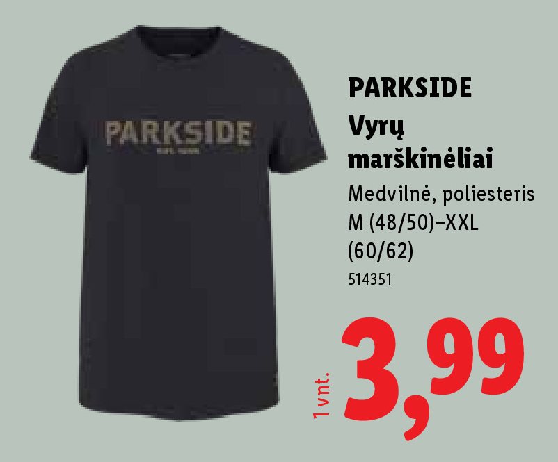 PARKSIDE Vyrų marškinėliai