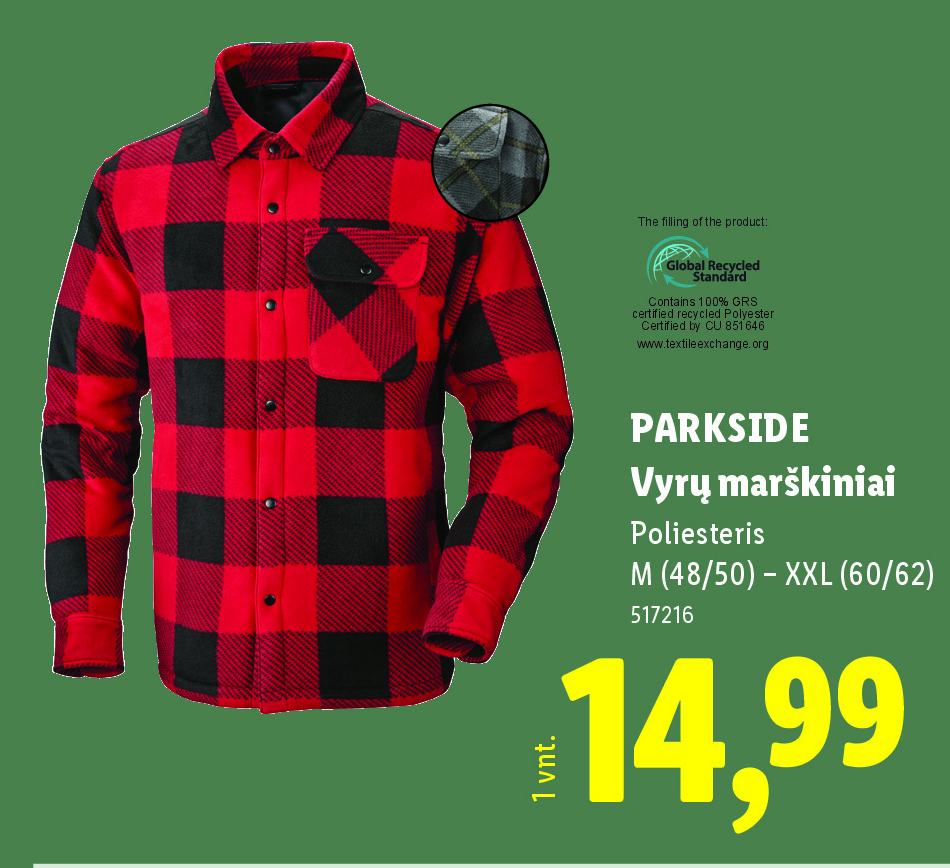 PARKSIDE Vyrų marškiniai, 1 vnt