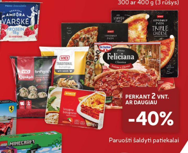 Paruošti šaldyti patiekalai