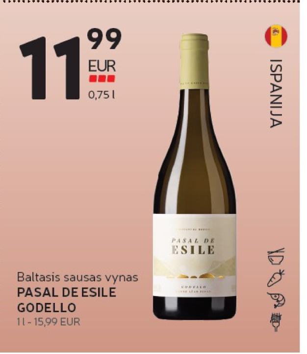 PASAL DE ESILE GODELLO, 0.75 l