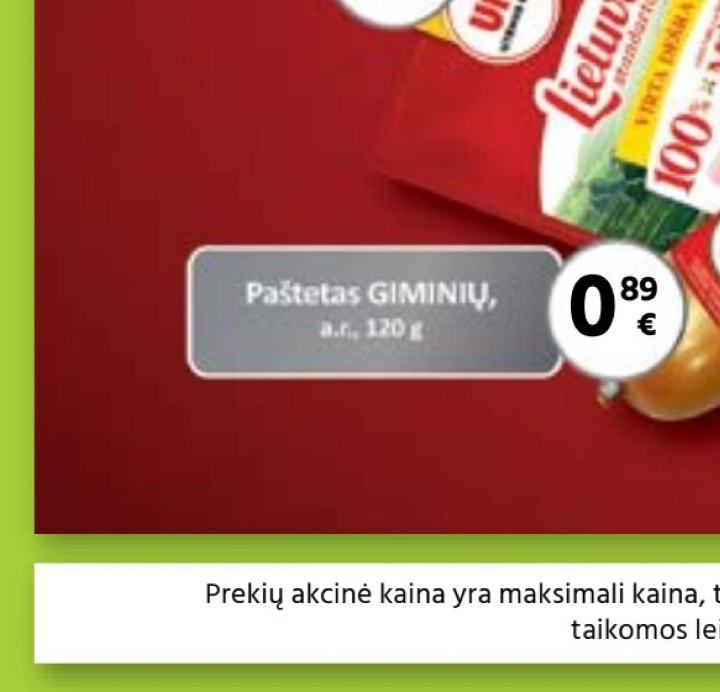 Paštetas GIMINIŲ, 120 g