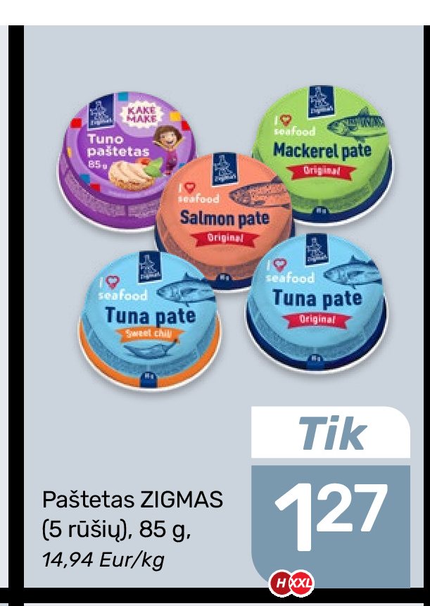 Paštetas ZIGMAS, 85 g