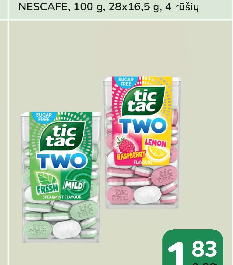 Pastilės TIC TAC TWO, 38.5 g