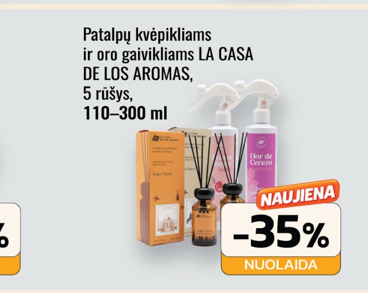 Patalpų kvėpikliams ir oro gaivikliams LA CASA DE LOS AROMAS, 300 ml