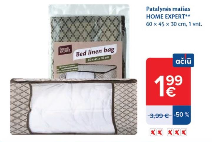 Patalynės maišas HOME EXPERT, 45 x 30 cm