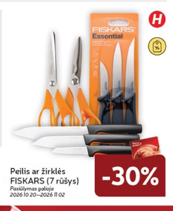 Peilis ar žirklės FISKARS