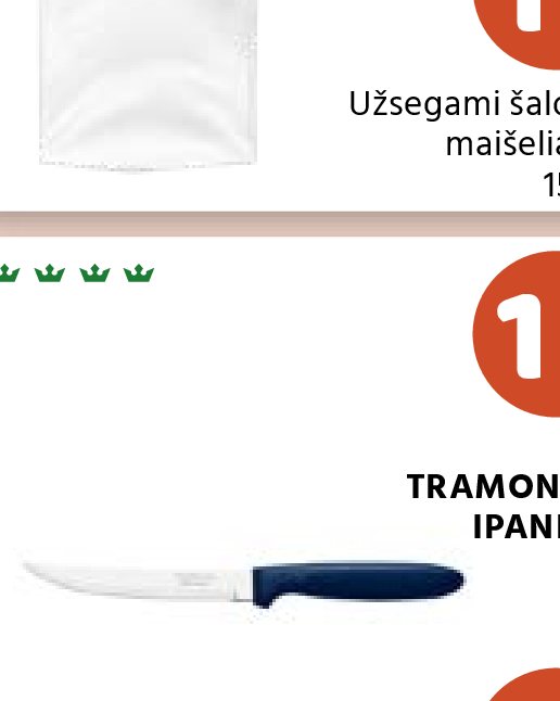 Peilis TRAMONTINA IPANEMA, 1 vnt
